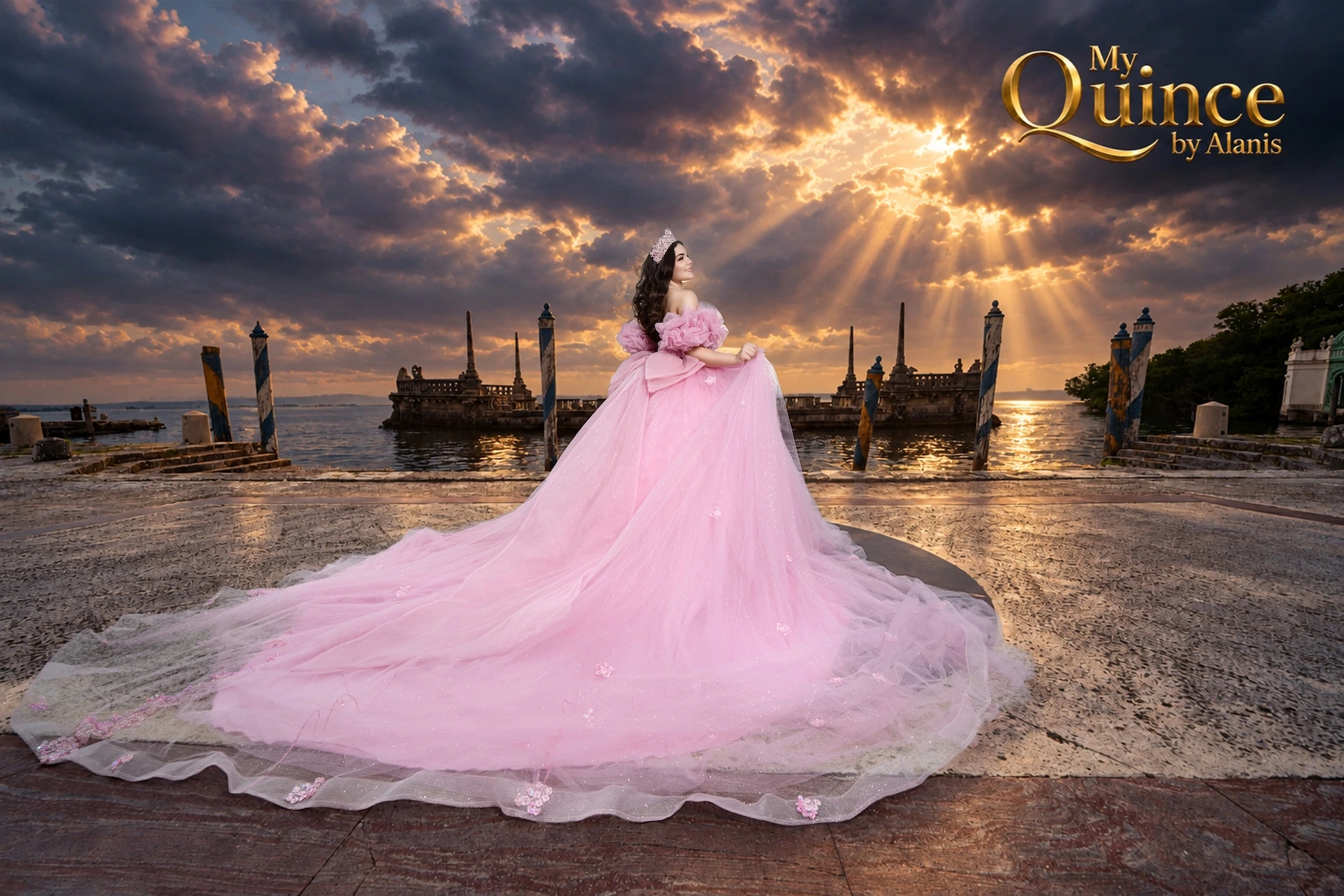 Quinceañera portrait by My Quince by Alanis in Tampa