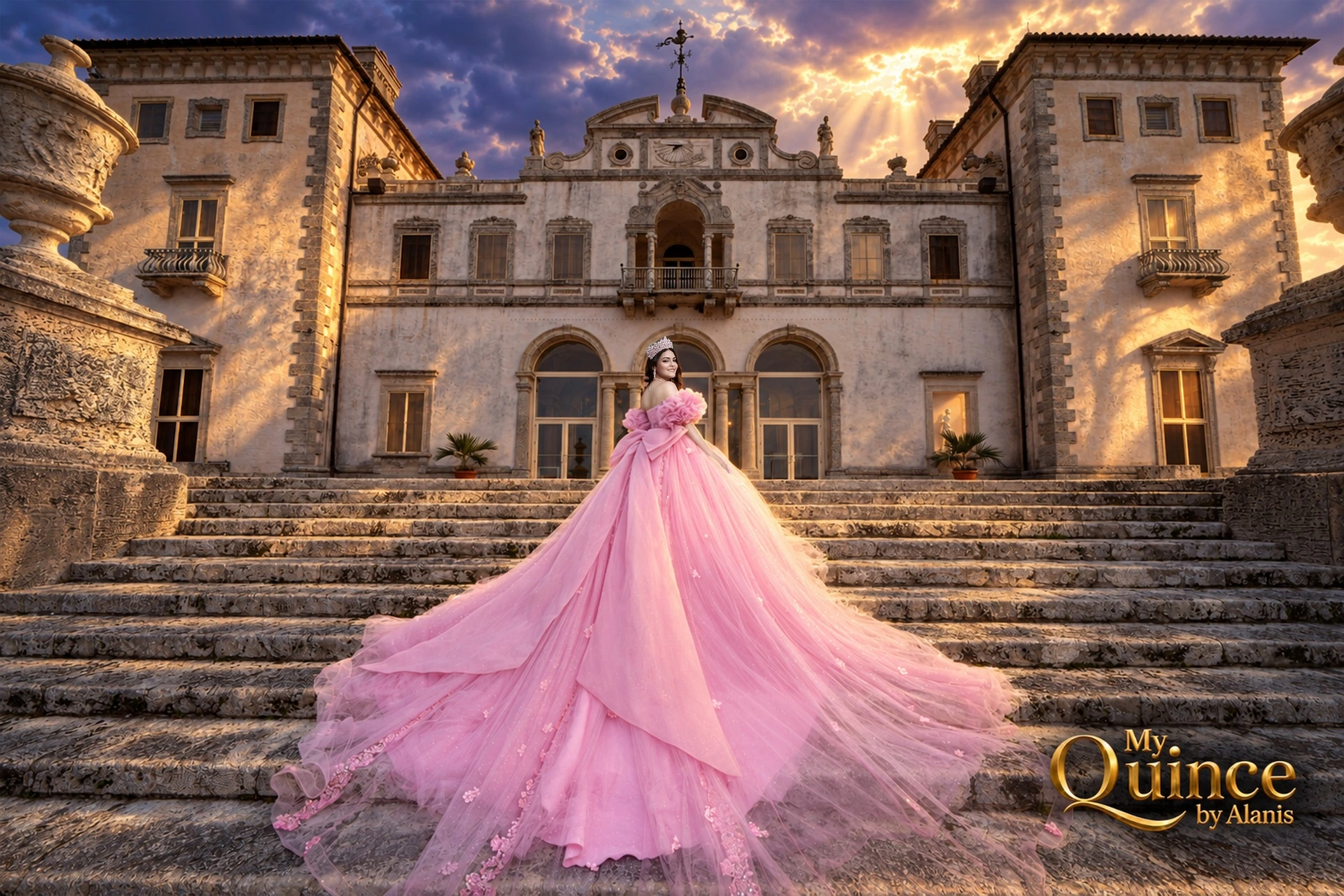 Quinceañera portrait by My Quince by Alanis in Tampa