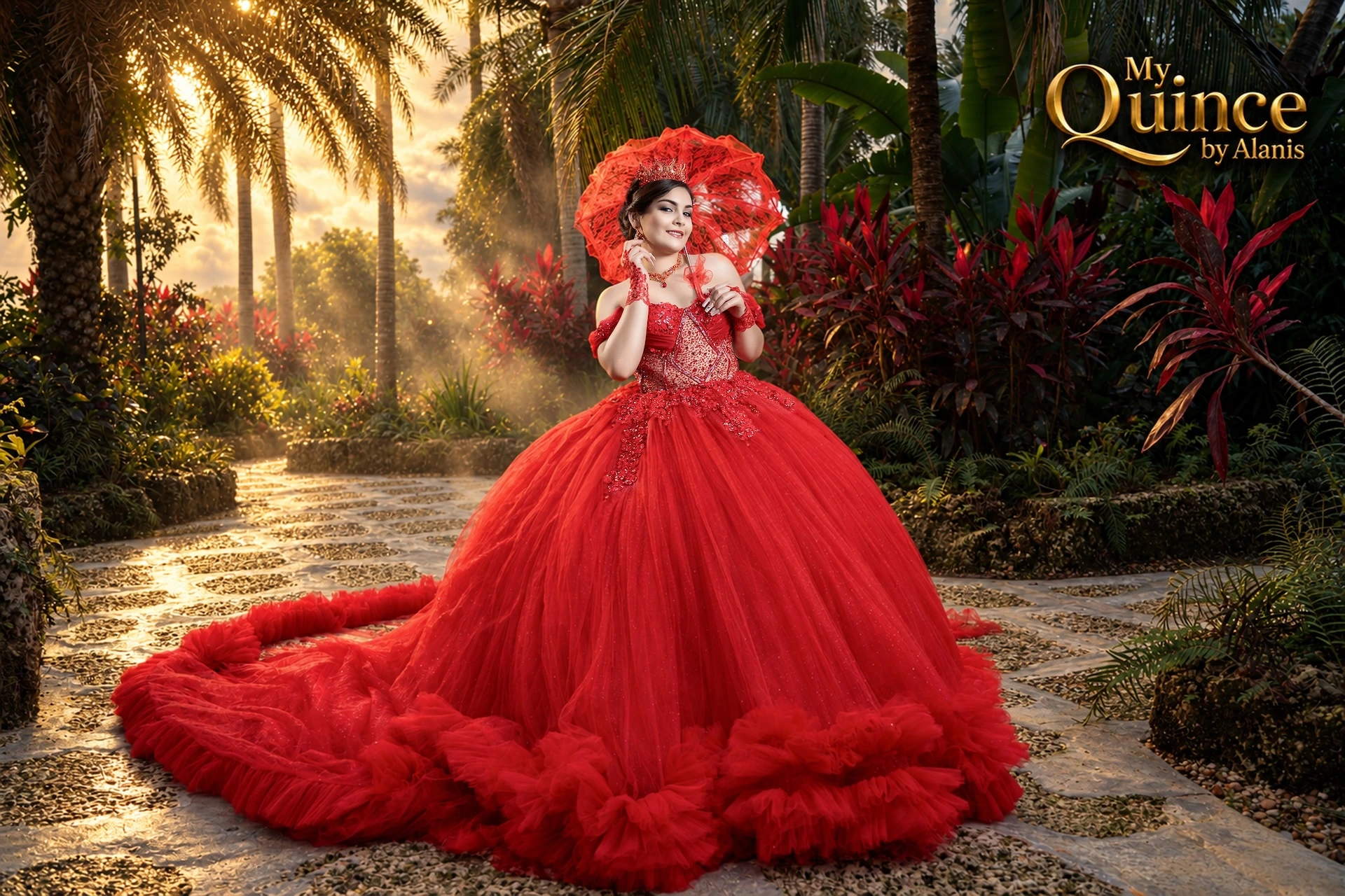 Quinceañera portrait by My Quince by Alanis in Tampa