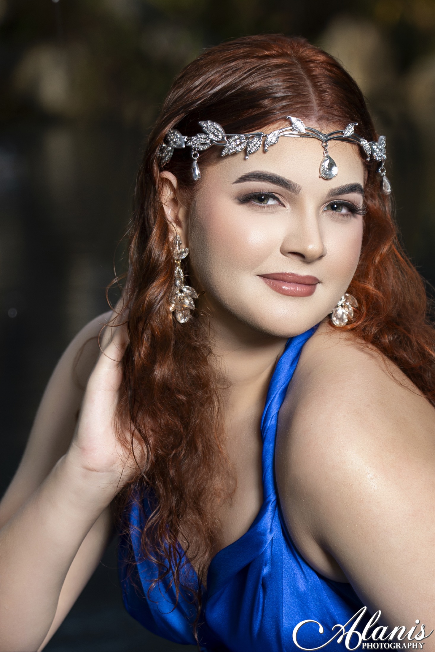 Fine-art beauty portrait of a quinceañera